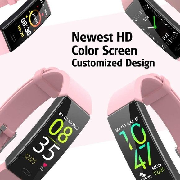 ZURURU Black Fitness Tracker - 1" Depth, 2" Height, 9" Length - Picture 9 of 10